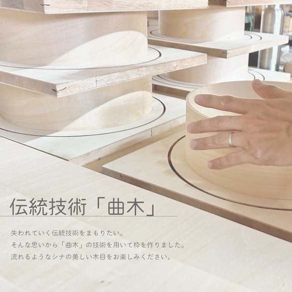 KATOMOKU plywood clock 13 グレー km-84GR 掛け時計 木製 静か 小さい 8枚目の画像