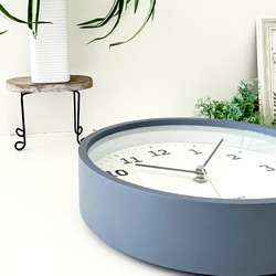 KATOMOKU plywood clock 13 グレー km-84GR 掛け時計 木製 静か 小さい 6枚目の画像