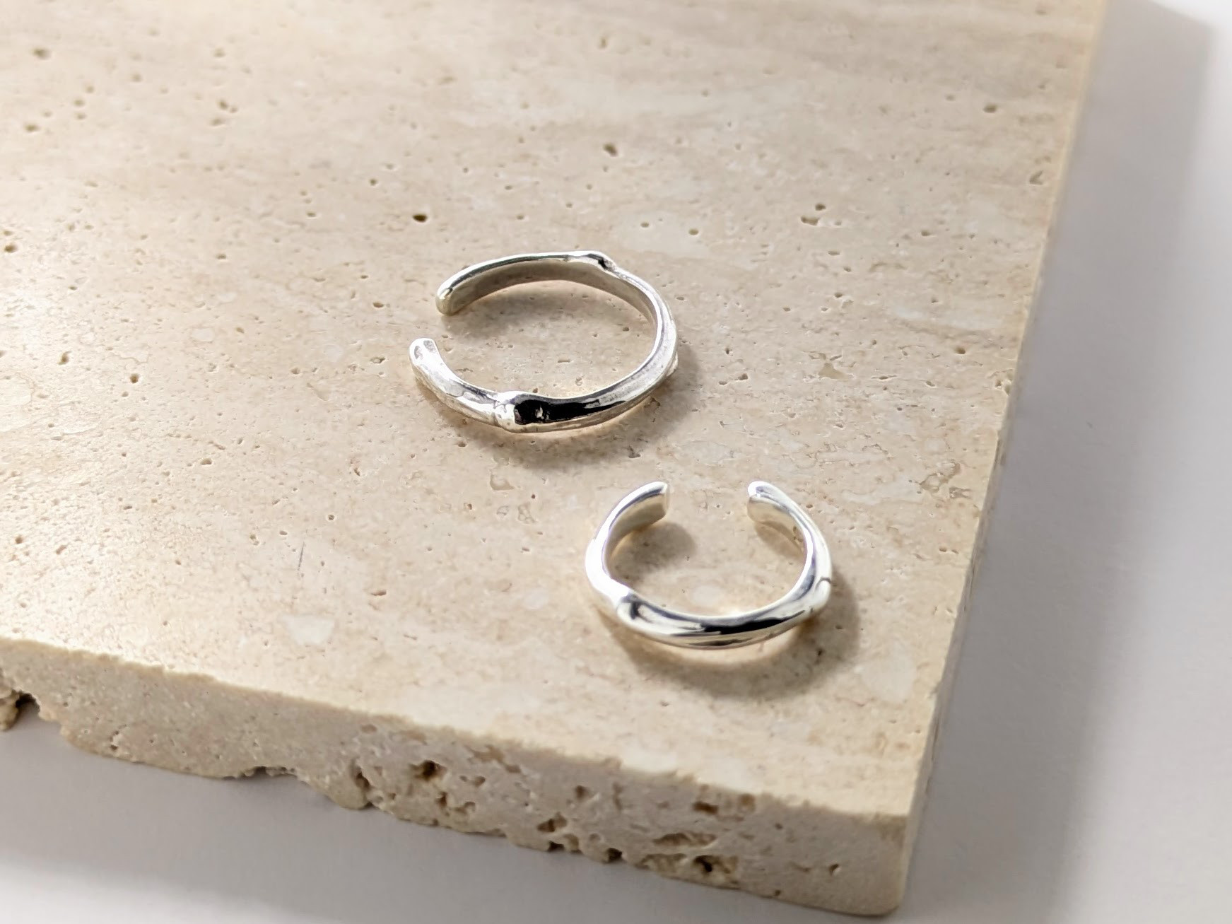 SILVER925　小枝のイヤーカフ　ラウンド2個セット