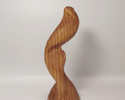 木彫刻 アート『 鳥 』オブジェ 立像 芸術 アート ハンドメイド