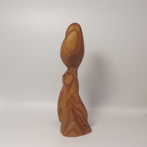 木彫刻 アート『 鳥 』オブジェ 立像 芸術 アート ハンドメイド 杉