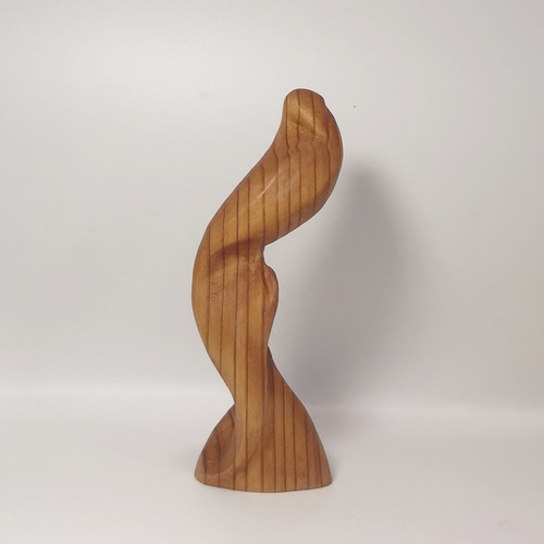 木彫刻 アート『 鳥 』オブジェ 立像 芸術 アート ハンドメイド 杉