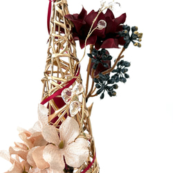 ノエルジュエルツリー ～ 大人のクリスマスツリー（アーティシャルフラワー 造花）～ 光触媒加工 11枚目の画像