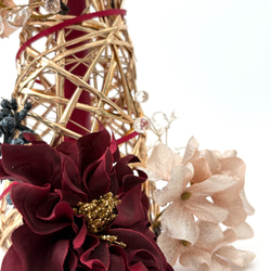 ノエルジュエルツリー ～ 大人のクリスマスツリー（アーティシャルフラワー 造花）～ 光触媒加工 13枚目の画像