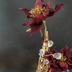 ノエルジュエルツリー ～ 大人のクリスマスツリー（アーティシャルフラワー 造花）～ 光触媒加工 5枚目の画像