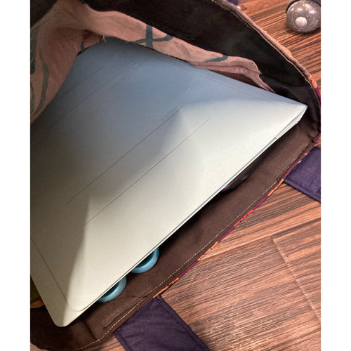 酒屋のエプロン(古布）の柿渋染めトートバッグ 古布リメイク トート