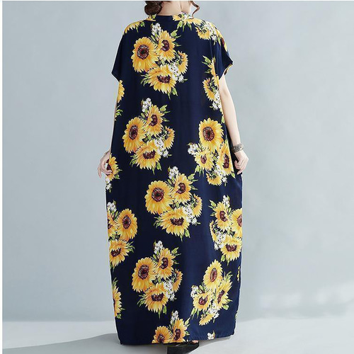 大きいサイズ レディース 春 夏 花柄 ロング ワンピース 新品