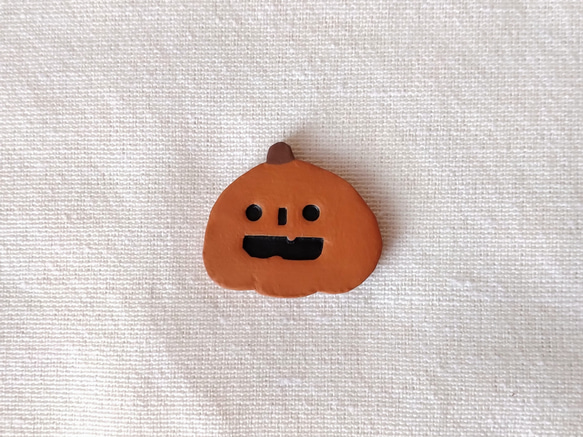 かぼちゃのおばけブローチ 1枚目の画像