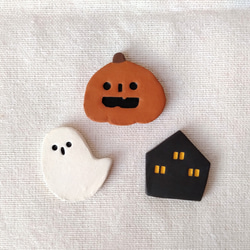 かぼちゃのおばけブローチ 3枚目の画像