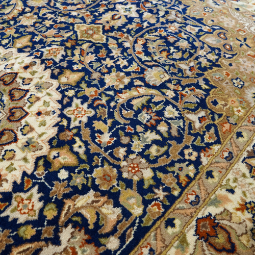 214×135cm パキスタン手織り絨毯 ダブルノット オリエンタルラグ