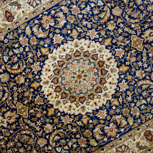 214×135cm パキスタン手織り絨毯 ダブルノット オリエンタルラグ