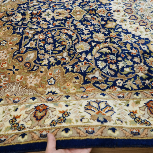 214×135cm パキスタン手織り絨毯 ダブルノット オリエンタルラグ