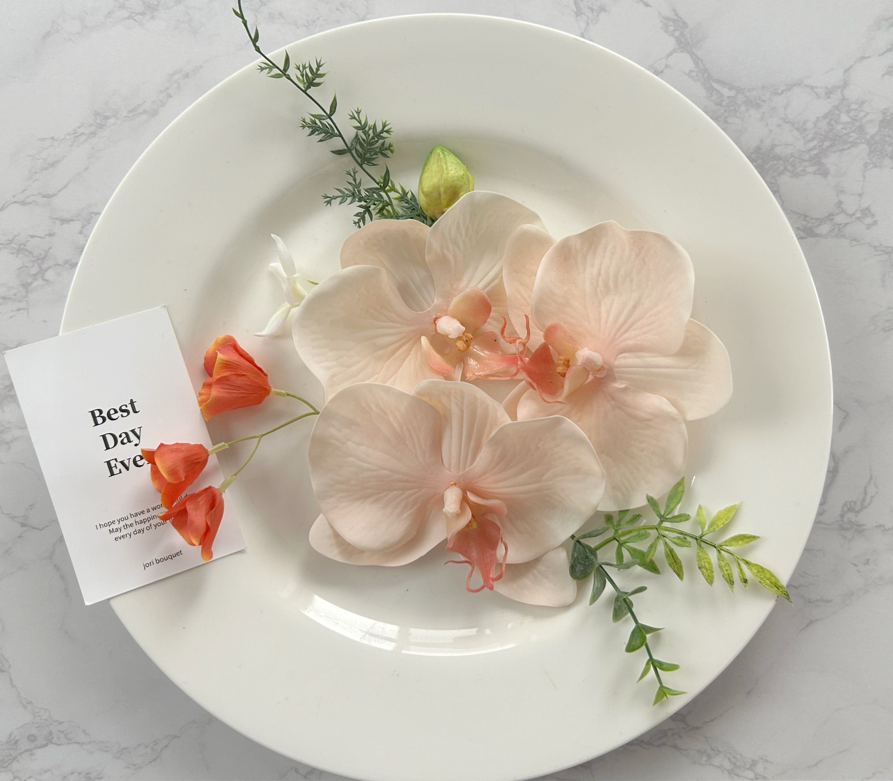 胡蝶蘭　髪飾り くすみカラー　ピンク　和玉　造花　振袖　白無垢　成人式　卒業式　袴　ヘアアクセサリー