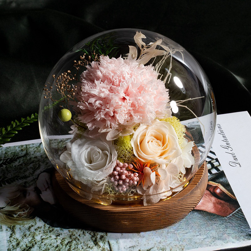 バラ 薔薇 ローズ、無限の、ライト、ブーケ、フラワーアレンジメント、プリザーブドフラワー、ドライフラワー アレンジメント