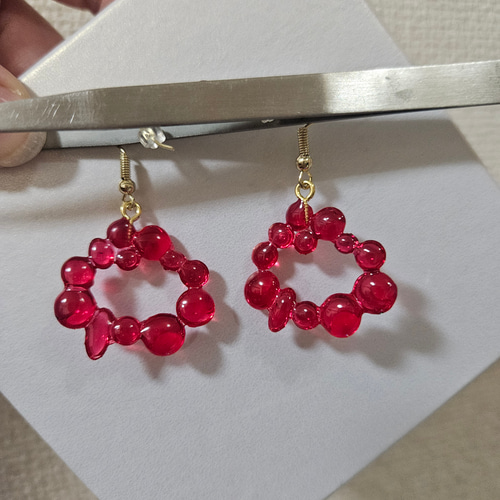 ミャクミャク 風 ピアス（イヤリング変更可能） ピアス（フック