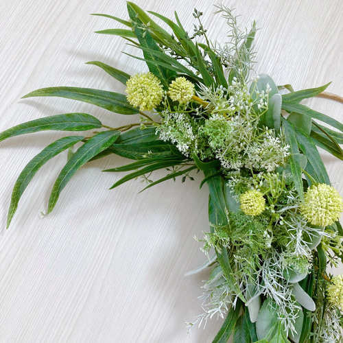 スワッグ アーティフィシャルフラワー アートフラワー 壁飾り