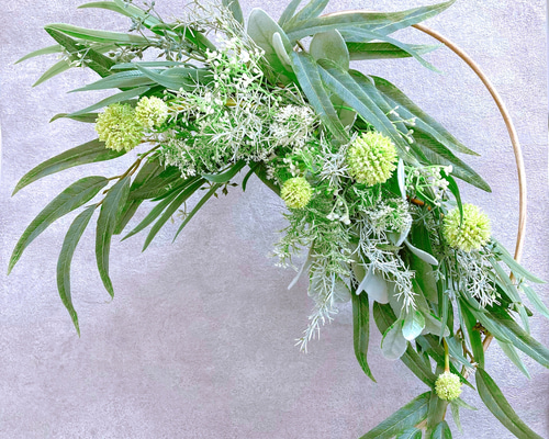 スワッグ アーティフィシャルフラワー アートフラワー 壁飾り