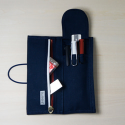 ペンケース2種 カンダミサコ 2本挿しペンケース - 神戸派商店