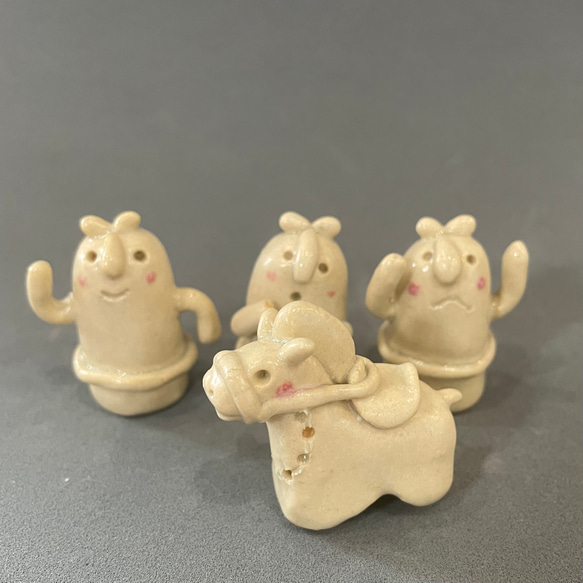 埴輪 6体セット 再販】『干支の置物⑤』ハニワ 午年 令和8年 2026 ウマ 馬 来福 玄関