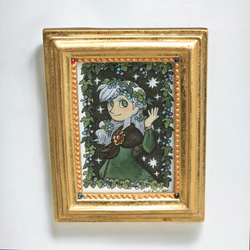 原画【一点物】「天使の梯子」 アンティーク風なペン画のインテリア