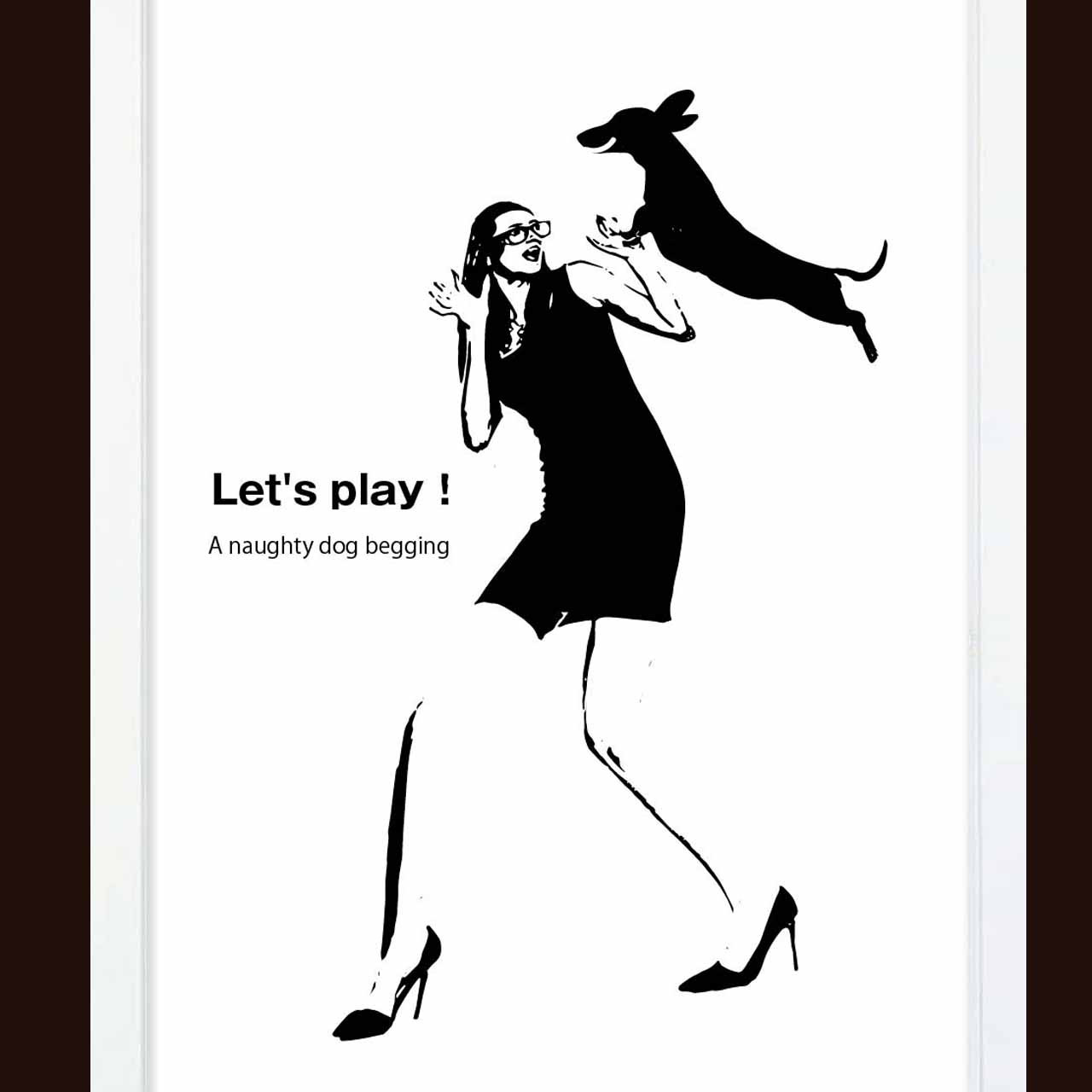 おねだり　犬　送料無料　お気に入り9600件突破　ポスター　アートポスター　アート/sei検索新着順　3709