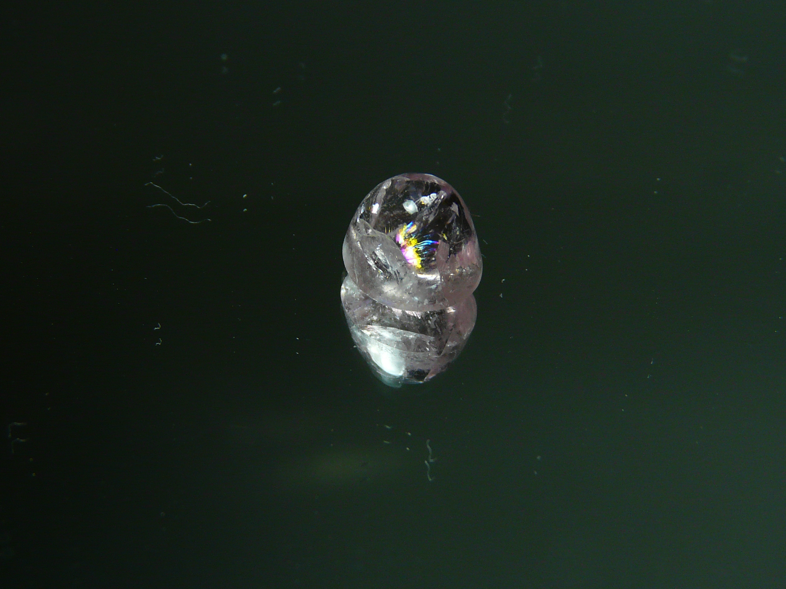 R996　虹有りヽ(^o^)丿　★マダガスカル産★　天然モルガナイト　原石