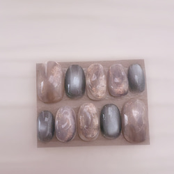 フットネイル ネイルチップ ペディ ニュアンスネイル サイズ変更