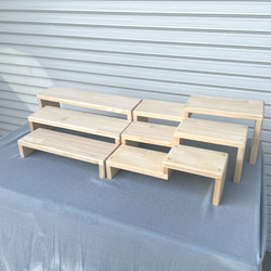 ☆マルシェ用ブースセット☆【折りたたみ什器6点セット横幅45cm】刻印