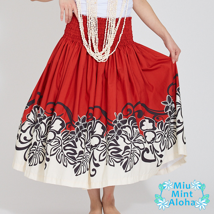 パウスカート　フラダンス　太って見えないパウスカート　受注生産および即納  p00940