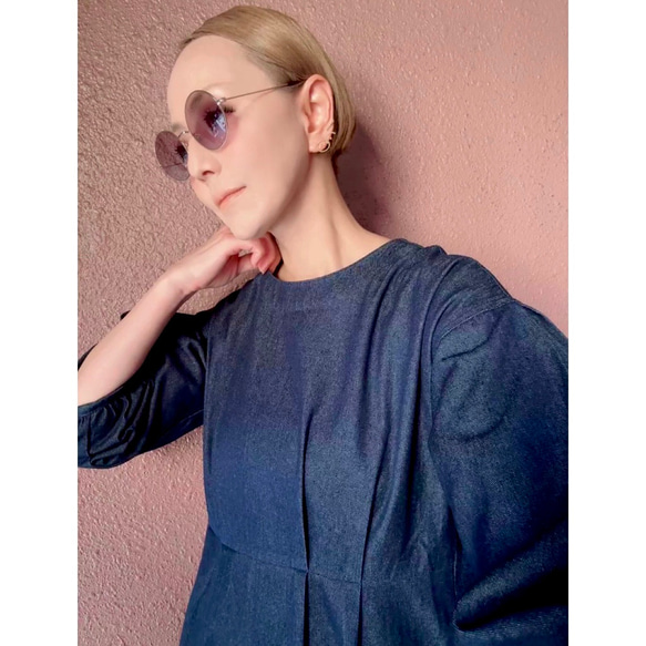 RATA❤️選擇您的尺寸和長度❣️雙向腰帶❣️牛仔長裙❤️寬鬆版型❤️成人少女 第5張的照片