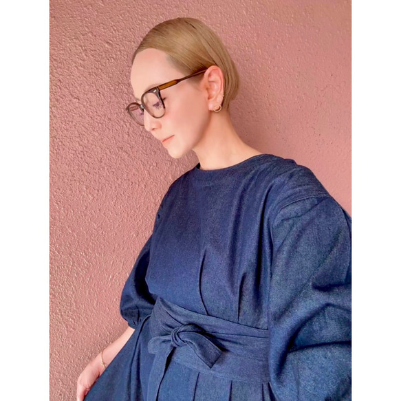 RATA❤️選擇您的尺寸和長度❣️雙向腰帶❣️牛仔長裙❤️寬鬆版型❤️成人少女 第2張的照片