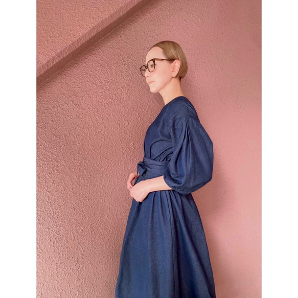 RATA❤️選擇您的尺寸和長度❣️雙向腰帶❣️牛仔長裙❤️寬鬆版型❤️成人少女 第19張的照片