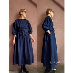 RATA❤️選擇您的尺寸和長度❣️雙向腰帶❣️牛仔長裙❤️寬鬆版型❤️成人少女 第7張的照片