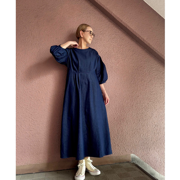 RATA❤️選擇您的尺寸和長度❣️雙向腰帶❣️牛仔長裙❤️寬鬆版型❤️成人少女 第11張的照片