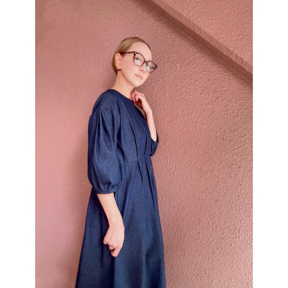 RATA❤️選擇您的尺寸和長度❣️雙向腰帶❣️牛仔長裙❤️寬鬆版型❤️成人少女 第16張的照片