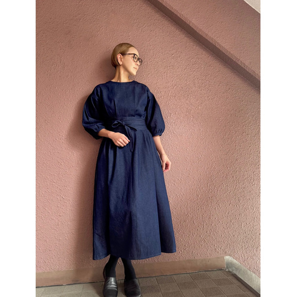 RATA❤️選擇您的尺寸和長度❣️雙向腰帶❣️牛仔長裙❤️寬鬆版型❤️成人少女 第17張的照片