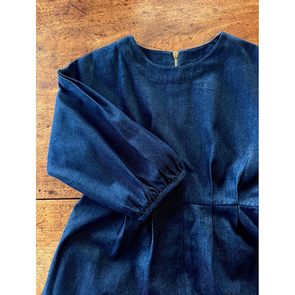 RATA❤️選擇您的尺寸和長度❣️雙向腰帶❣️牛仔長裙❤️寬鬆版型❤️成人少女 第9張的照片