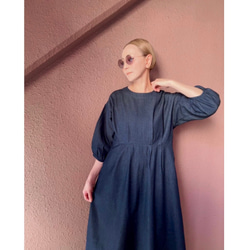 RATA❤️選擇您的尺寸和長度❣️雙向腰帶❣️牛仔長裙❤️寬鬆版型❤️成人少女 第15張的照片