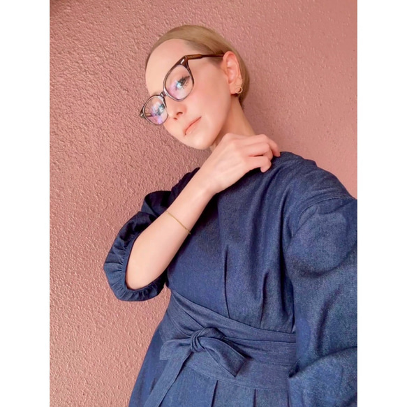 RATA❤️選擇您的尺寸和長度❣️雙向腰帶❣️牛仔長裙❤️寬鬆版型❤️成人少女 第14張的照片