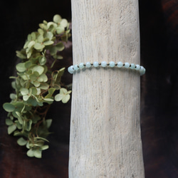 wealthiness / ジェダイト 翡翠　×　真鍮　ブレスレット 13枚目の画像