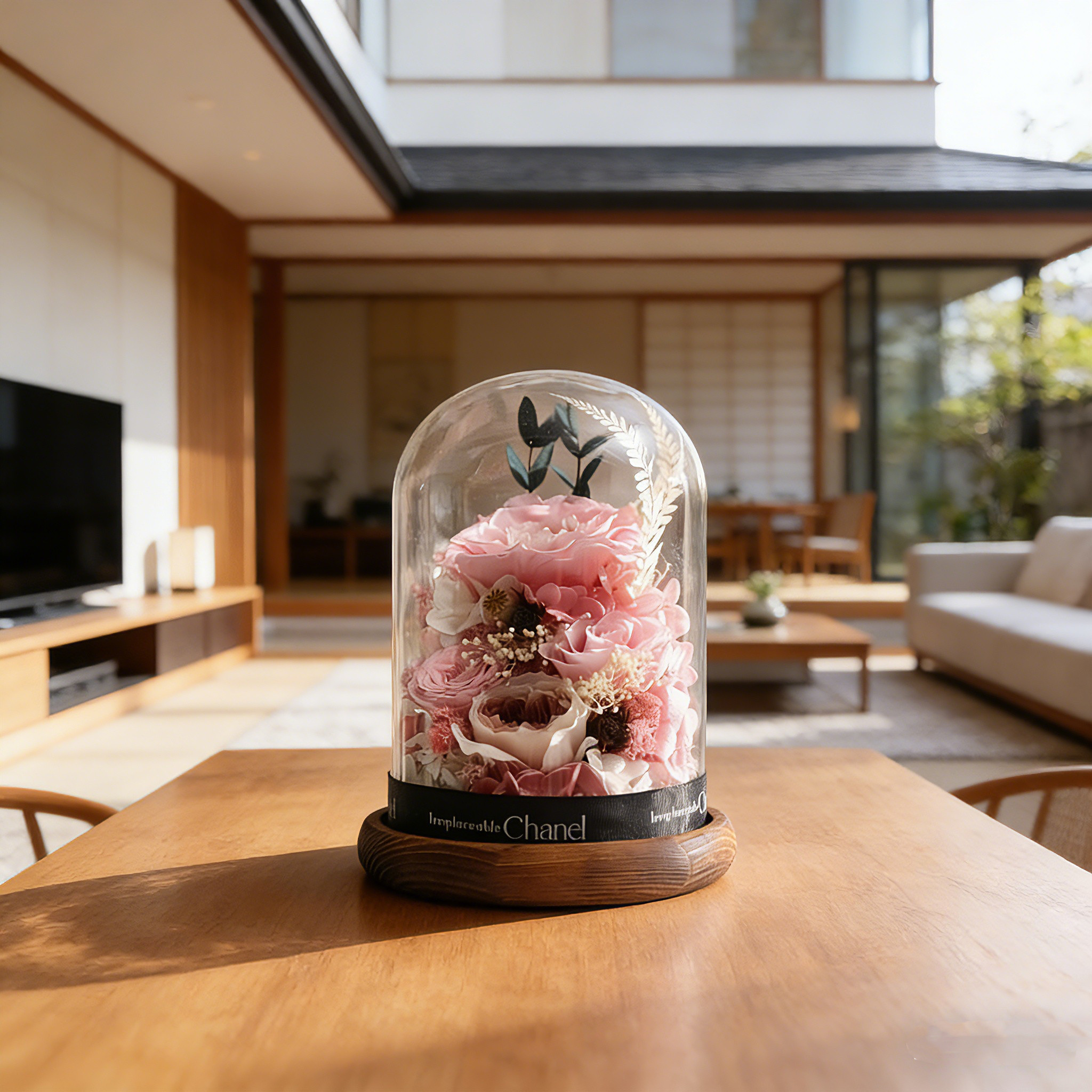 バラ 薔薇 ローズ、夢、記念日 ライト、フラワーアレンジメント、プリザーブドフラワー、ドライフラワー アレンジメント