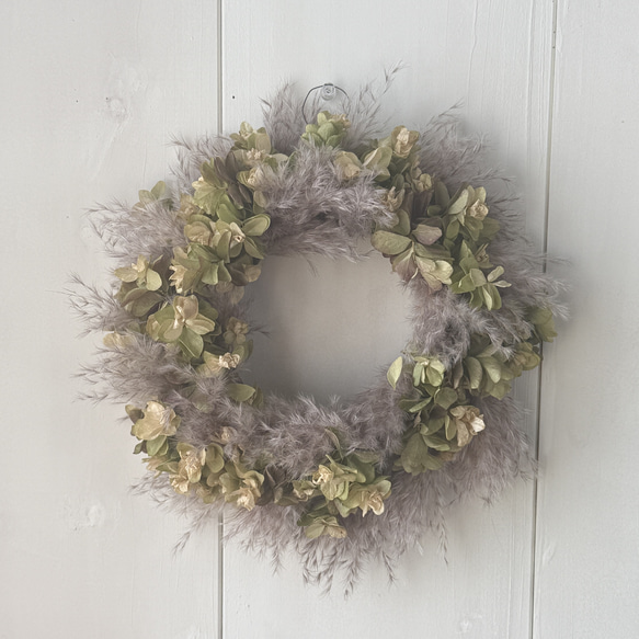 リース クリスマス パンパスグラス ドライ 玄関 リビング ギフト