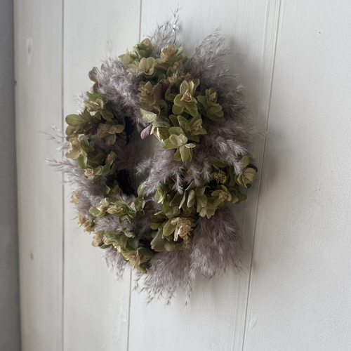 リース クリスマス パンパスグラス ドライ 玄関 リビング ギフト