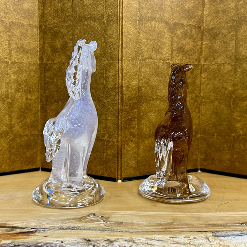 午－うま－ 2026年 干支 ガラスの置物 その他置物 ガラス日和