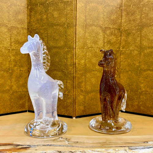 午－うま－ 2026年 干支 ガラスの置物 その他置物 ガラス日和