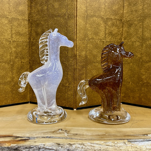 午－うま－ 2026年 干支 ガラスの置物 その他置物 ガラス日和