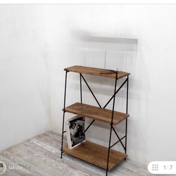 板8枚　アイアンネット　シェルフ　ハンドメイド 板移動可能 0_04c5d974ed9f5febd227581306b2