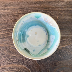 青釉くるり　色茶碗 4枚目の画像