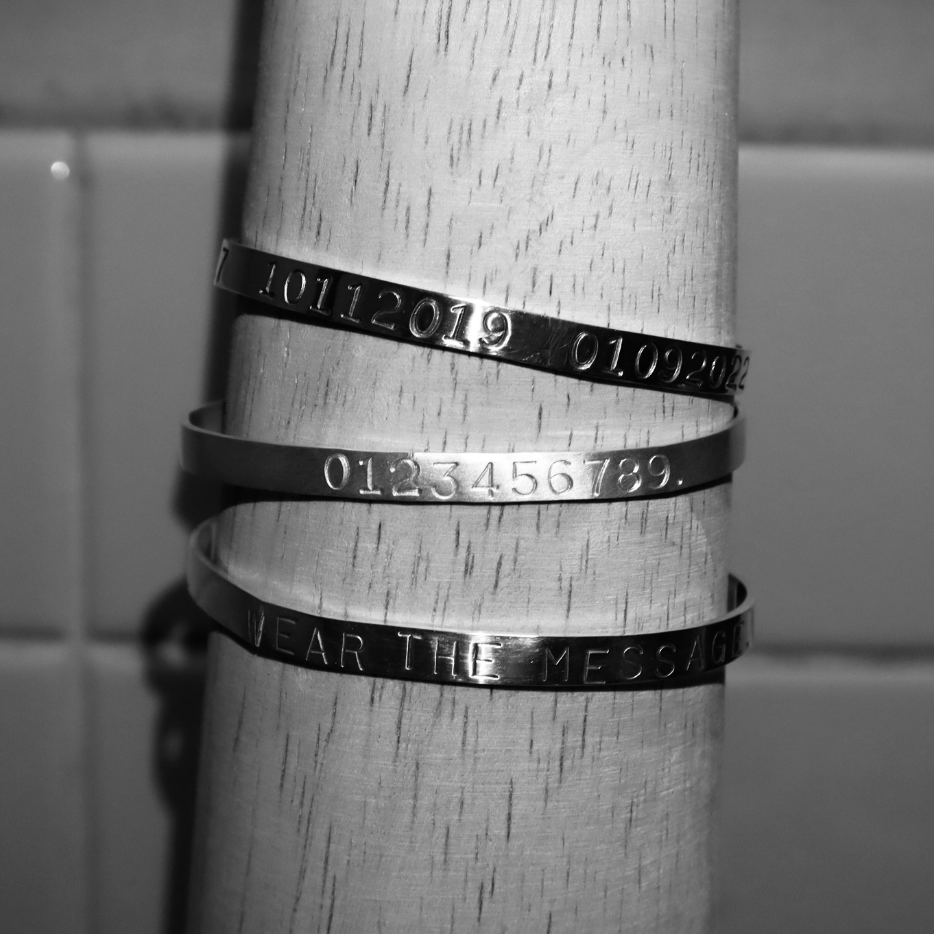 オーダーメイド刻印シルバーバングル　5mm幅