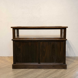 アンティーク調 マホガニー無垢 4段 チェスト 箪笥 タンス 引き出し4杯